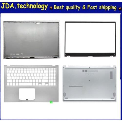 MEIARROW New for ASUS VivoBook 15 X512 X512F A512 A512F F512 F512D 15.6 LCD Back Cover+ Front Bezel,Silver