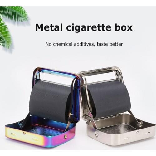 Manual DIY Cigarette Rolling Machine Easy Hand Make Cone Special Joint Roller Metal Tobacco Smoking Filling Device