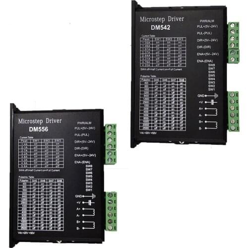 Stepper motor controller DM542 DM556 2-phase digital stepper motor controller 18-48 VDC 57 86 series motor is 4.2A