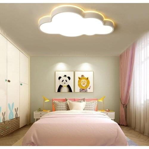 Cloud-shaped Nordic modern style LED bedroom lighting living room ceiling lamp childrens room eye protection lamp