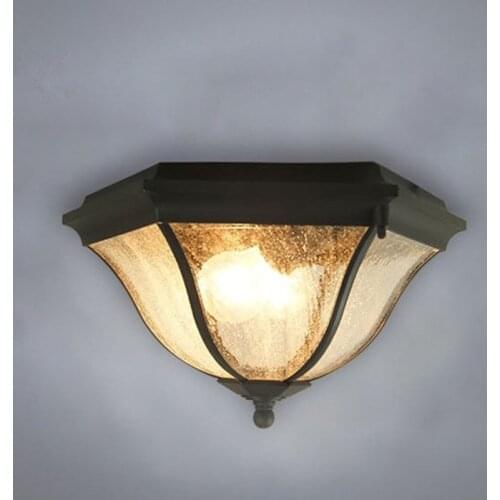HAWBOIRRY LED outdoor lawn garden villa park square retro street courtyard balcony waterproof rust-proof ceiling lamp