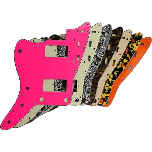 Guitar Parts Pickguards With 13 Screws For Left Handed Fender US Jazzmaster Guitar With PAF Humbucker Scratch Plate Replacement