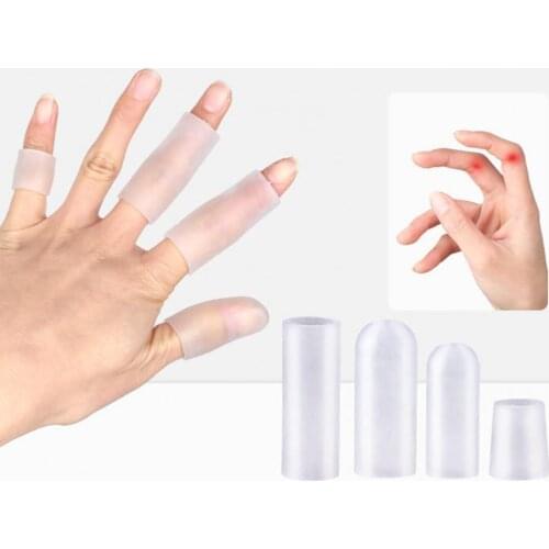 Toe Protector Finger Protectors Covers Exquisite Transparent Elastic Toe Finger Guard Anti-slip Finger Cover for Student