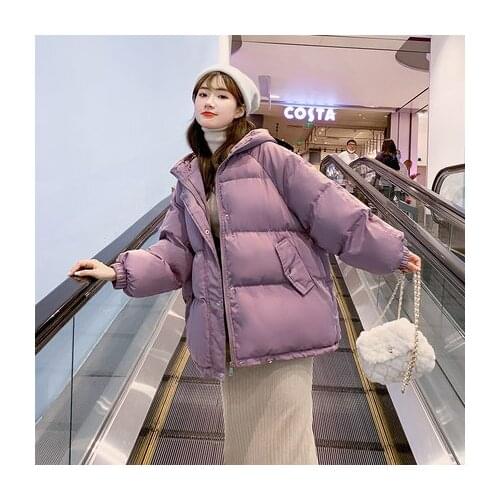 Make cotton-padded jacket new ins short students in han edition loose women quilted jacket bread served the season winter coat
