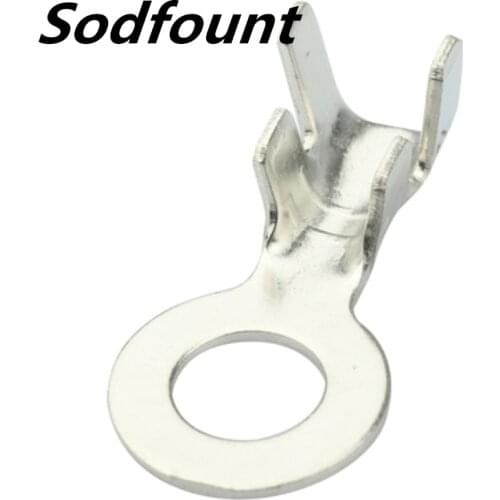 100pcs/lot ,DJ431-6A/B/C/D/E brass tinned automotive terminal block cold-pressed terminal, suitable for 0.2-6mm2