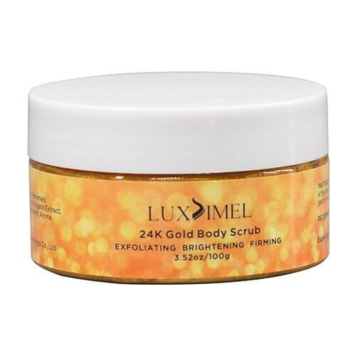 24K Gold Face Body Scrub Facial Scrub Cream Exfoliating Brightening Firming Clean skin exfoliating scrub