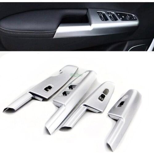 High Quality ABS Interior door window lift cover trim 4pcs for Kia Sportage KX5 2016 2017 4th Accessories