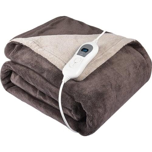 50 x 60 inch Soft Flannel Electric Heating Blanket Double-layer Washable Heating Rug #D0