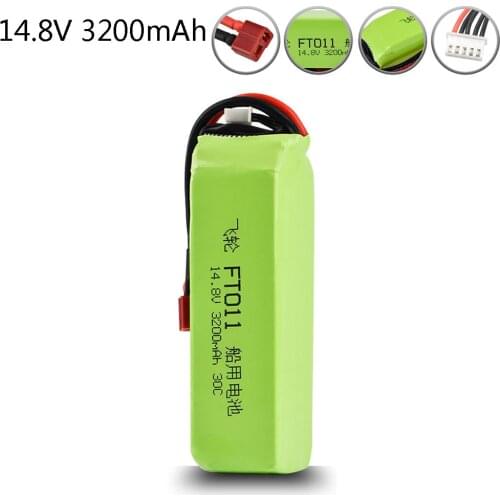 Battery For Feilun FT010 FT011 RC high speed Boats toy Accessories 4S 14.8V 3200mAh lipo Battery with T plug for FT011 1PCS-5PCS