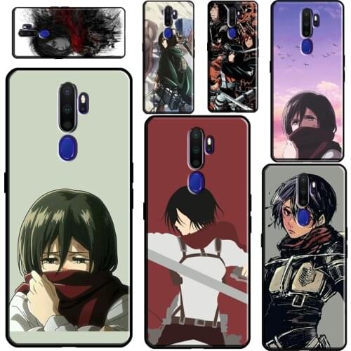 Attack On Titan Mikasa Ackerman For OPPO A53 A31 A9 A5 2020 F5 F7 A1K A15 A3S A5S A83 A91 A93 A52 A72 Reno2 Z Phone Case