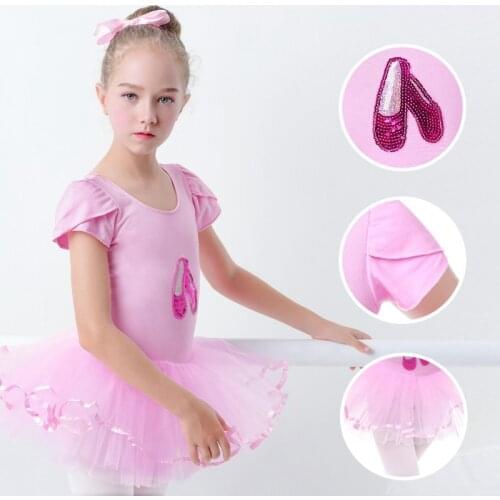 Princess Dresses Ballerina Dress Party Ballet Glitter Sequin Girls Dress Swan Lake Tutu Skirt Girls Dance Clothing