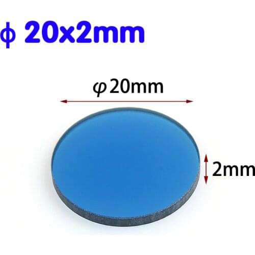 Color Rising Temperature Glass Diameter 20mm Colored Optical Glass Color Filter Rising Color Temperature Glass