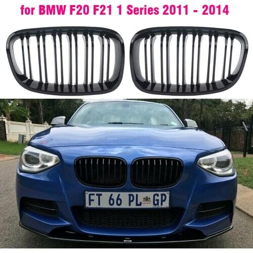 Ricoy Gloss Black For Bmw 2011 - 2014 F20 F21 118i 120i 140i 2 Hatchback Sport Kidney Grill Grille