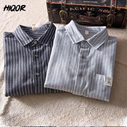 Мужские полосатые рубашки HIQOR China At AliExpress