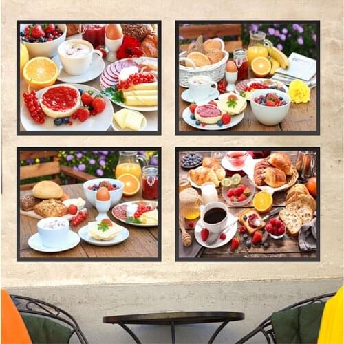 Fresh Food and Fruits Canvas Painting Posters and Prints Art Painting on canvas Wall Pictures for Dining Hall Kitchen Home Decor