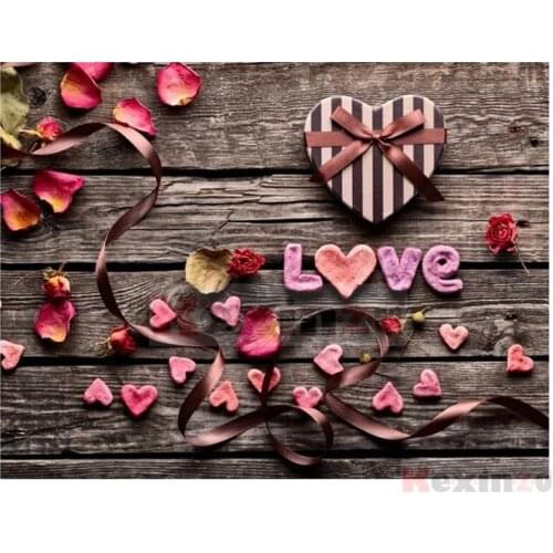 Kexinzu Full 5D DIY Square/Round Drill Diamond Painting "Love" 3d Diamond Embroidery Cross Stitch Decor Gift K506