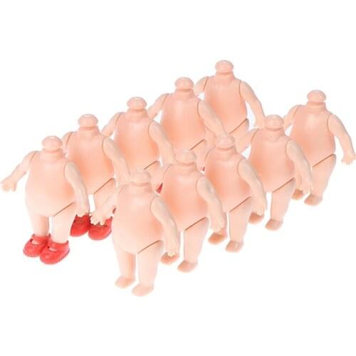 5Pcs/set 8cm Doll DIY Body For Baby Movable Nude Naked Doll Body For Girls Doll House Decoration