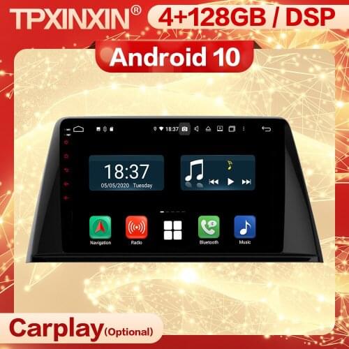 4+128G Carplay 2 Din Android Multimedia Stereo Receiver For PEUGEOT 308 2016 2017 2018 Wifi GPS IPS Radio Audio Player Head Unit