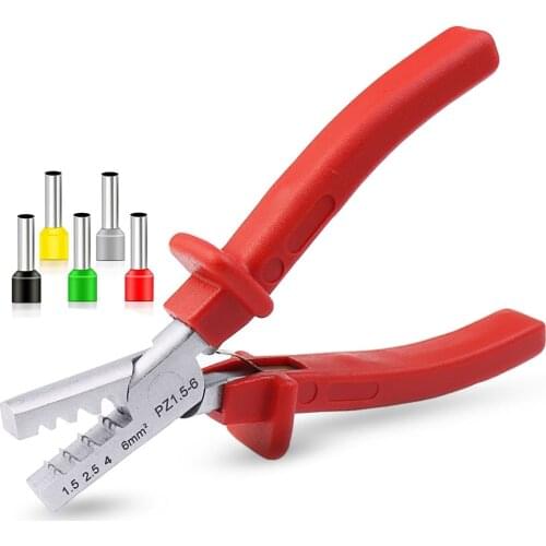 PZ1.5-6 Germany Style Small Crimping Plier For Cable End Sleeves Special Tool Steel
