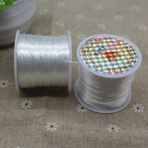 White Elastic Beading String 60metres/roll of Strong And Stretchy,Elastic Jewelry Cord For DIY Jewelry Craft Bracelet Making