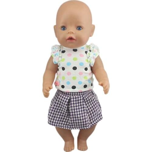 2021 New Doll Jump Suits Fit For 43cm Baby Doll Doll Reborn Baby Clothes, Doll accessories