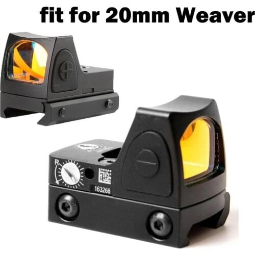 New RMR Red Dot Sight Scope Collimator Glock Reflex Sight Scope Fit 20mm Weaver Rail For Airsoft Rifle Hunting Holographic Sight