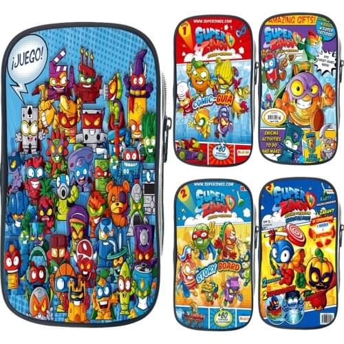 Hot Game Child Super Zings Pencil Bag Students Superzings Pen Bag Teens Stationery Bag Kids Cartoon Pencil Case Children Gift
