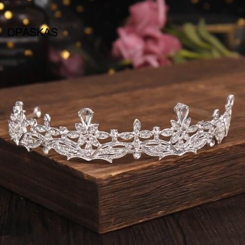 Simple Diamond Bridal Crown Elegant Wedding Rhinestone Headpiece Charming Jewelry Gifts for Women VL