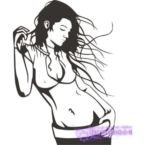 Sexy Girl Decal Beauty Body Naked Sticker Wall Bathroom Woman Girl Wall KTV Pub Bar Shop Sticker