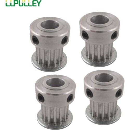 LUPULLEY 4PCS 3M 17T Timing Pulley 11mm Belt Width 5/6/6.35/7/8/10mm Bore Timing Belt Pulley Aluminium Motor Pulley