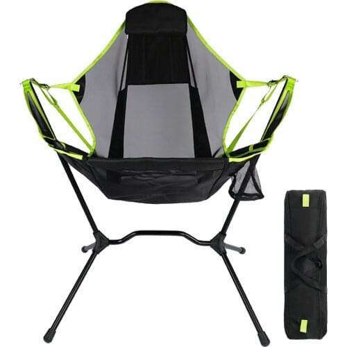 Portable Foldable Camping Swinging Chair Ultralight Leisure Chair for Camping Fishing Picnic