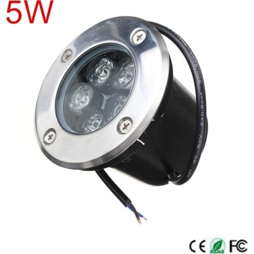 DC12V/AC85-265V 5w Outdoor Underground Lamp Waterproof IP67 LED Spot Floor Garden Yard LED underground light