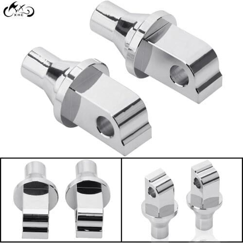 1 Pair Motorcycle Chrome Foot Pegs Mounting Bolt Adapter For Victory Boardwalk Cross Country Cross Roads King Pin 8-Ball Vegas