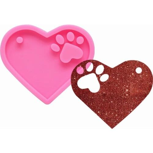 1PCS Heart Paw Cake Silicone Mold Fondant Cake Decorating Chocolate Craft Decoration Mold Kitchen Baking Cake Tools