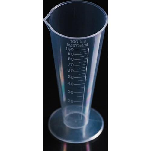 100ml Measuring Cup Transparent Plastic Measuring Cup Hotel Bar Jug Pour Spout Cylinder Reusable Kitchen Measuring Tool