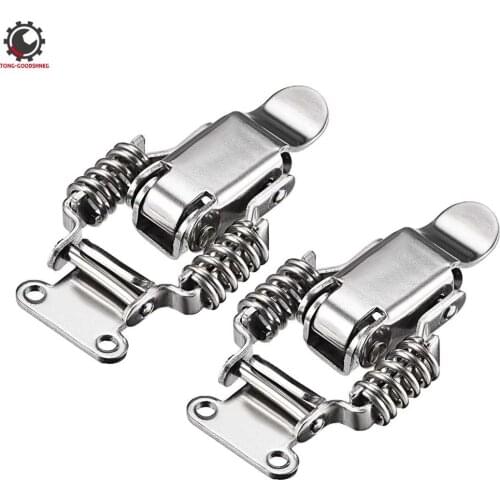 2Pcs Stainless Steel Compression Spring Draw Toggle Latch Catch Clamp 95mm 93mm 68mm