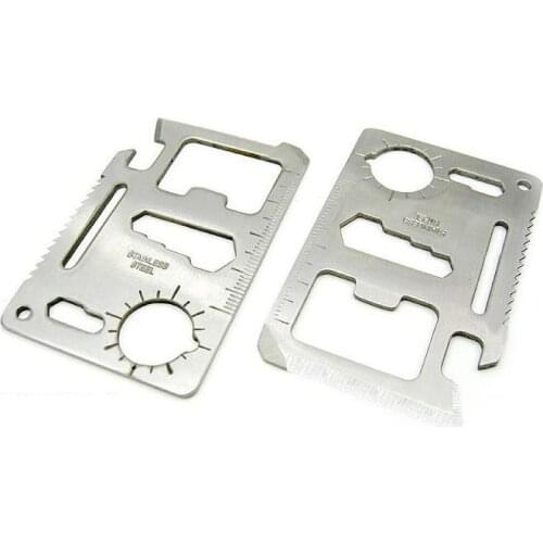 500pcs EDC Credit Card Size Para-cord SOS Outdoor Camping Survival Emergency Tools Pocket Knife opener ZA1075