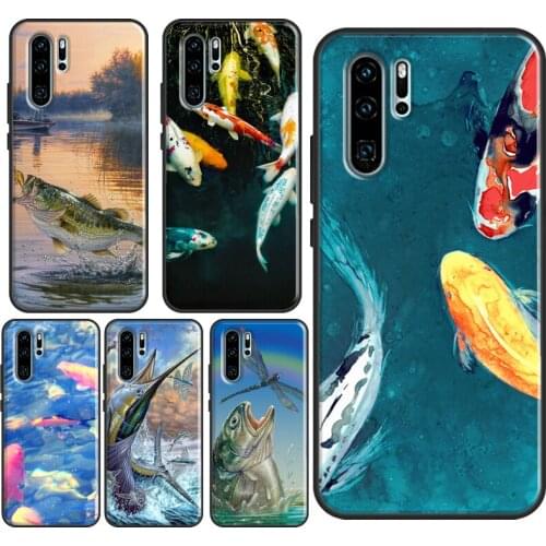 Fishing Lake Sunset Case For Huawei P20 Lite P30 Pro P40 Mate 20 Lite P Smart Z 2019 Nova 5T Honor 8X 9X 10i