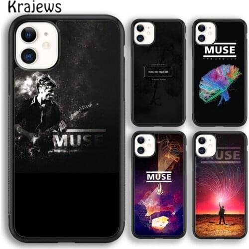 Krajews Muse Band Lyrics Music Songs Phone Case Cover For iPhone 5s SE 2020 6s 7 8 plus X XS XR 11 12 mini pro max coque Shell