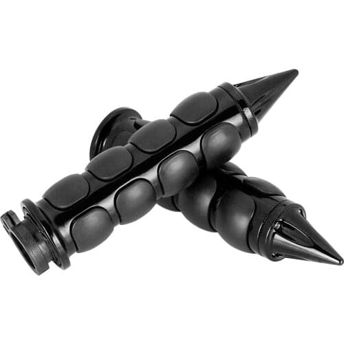 Black Motorcycle Grips Handlebar Throttle Cushion 22MM 7/8 "Tip