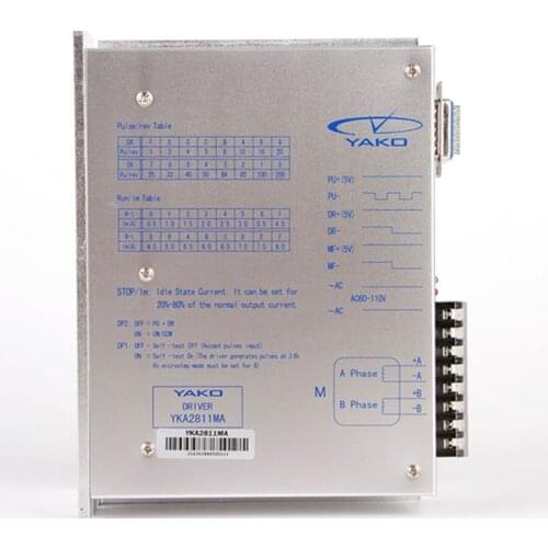 YKA2811MA YAKOTEC NEMA42 NEMA52 2phase stepper motor driver 110VAC 8A CNC Router