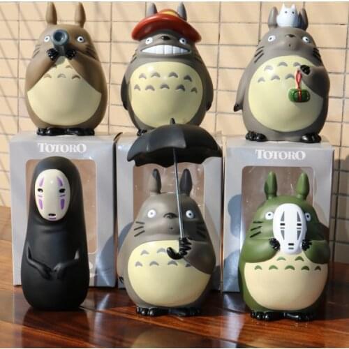 10cm My Neighbor Totoro Action Figures Studio Ghibli Miyazaki Hayao Model Toys Car Decoration