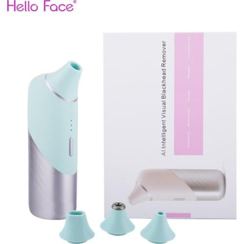 Electric AI Visual Blackhead Remover Black Point Vacuum Cleaner Smart Skin Detection Wireless WiFi 20 Times Microscope Camera