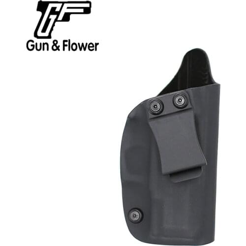 Gun&Flower Tarus PT111 MG2/G2C IWB Kydex Hybrid Leather Conceal Carry Holster Right Hand Pistol Bag Case with Belt Clip