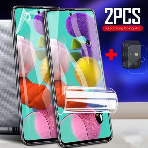3in1 Hydrogel Film For Samsung Galaxy A51 A71 A41 A31 A21 A11 A30 A50 A70 Camera Lens Protector On A 51 71 41 31 Protective Film