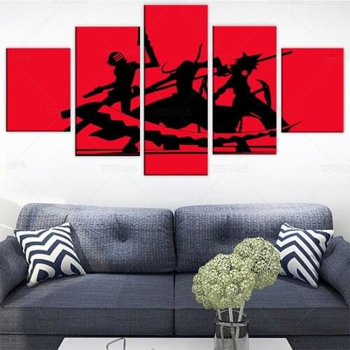 Modular Picture Canvas Print Painting Artwork Home Decor Wall Art Bedroom 5 Pieces Black Star Child Maka Anime Soul Eater Poster
