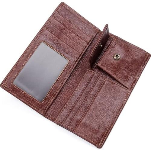 Men Business Cow Leather Card Holders Male Wallet Bags ID holders Money Clips Wallets Genuine Leather