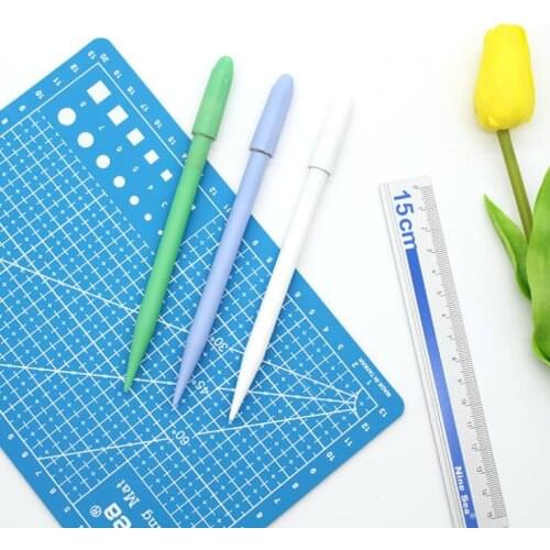 A5 Cutting Pad Set Engraving Pad Carved Pen Knife Aluminum Ruler 3 PCS/Set