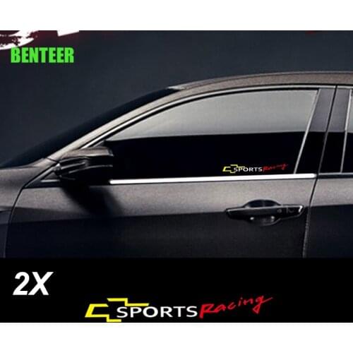 2pcs KK car windows sticker For Chevrolet Cruze Captiva Lacetti Aveo Orlando Epica Camaro