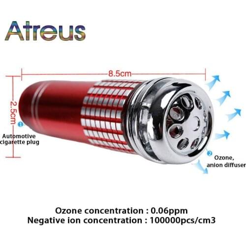 Atreus 12V Car Oxygen Bar Fresh Air Purifier for Peugeot 307 206 407 Citroen C4 C5 Honda Civic Accord CRV Lada Vesta Granta